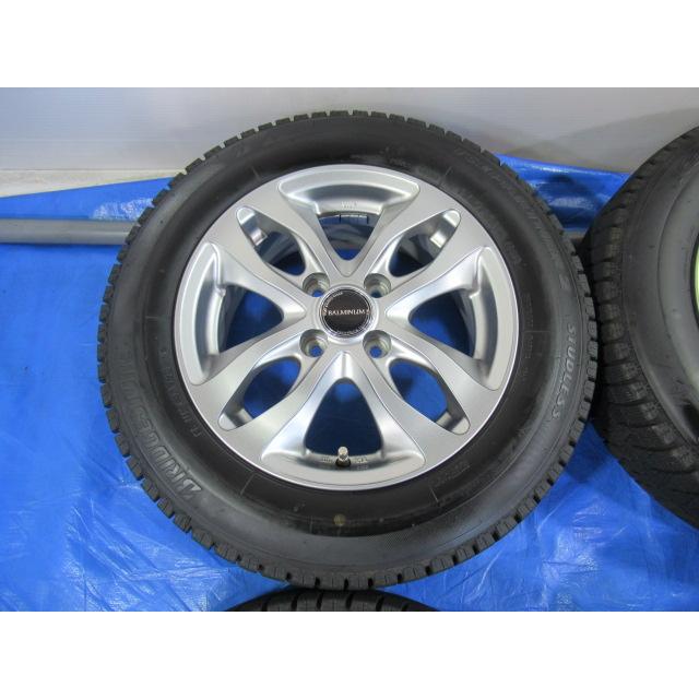 バランス済！美品 BALMINUM 14-5.5J 4H/100 ET39 + 冬タイヤ