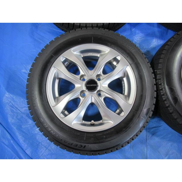 バランス済！美品 BALMINUM 14-5.5J 4H/100 ET39 + 冬タイヤ