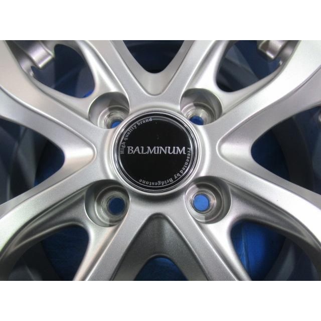 165/70R14 グッドイヤーナツタイヤ＋BURIDGESTONE ブリヂストン　バルミナ ZART/R7　14インチ 5J+39 PCD100/4H　アクア/ヴィッツ/トール/タンク/ルーミー 4本セット 中古 165/70R14 タイヤホイール 4本セット<BR>GOODYEAR ICE NAVI 6
