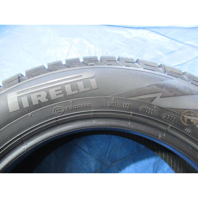 エア漏点検済！極上バリ溝9分山！冬タイヤ PIRELLI ICEASIMMETRICO PLUS 195/65R15 91Q 2020年製！中古4本セット！Z00991の画像