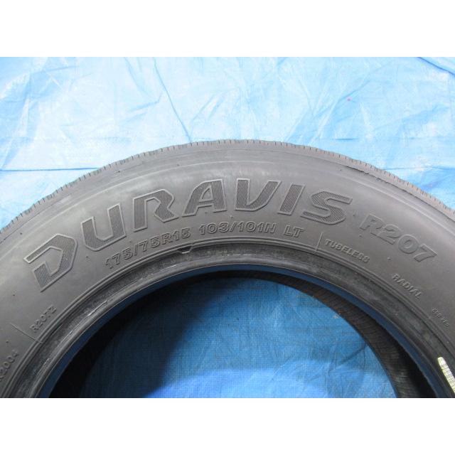 エア漏れ点検済み！極上バリ溝8分山！BRIDGESTONE DURAVIS R207 175