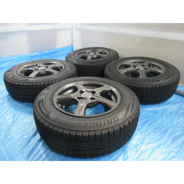 バランス済！美品 TOPRUN 14-5.5J 4H/100 ET39 + 冬タイヤ 175/70R14 