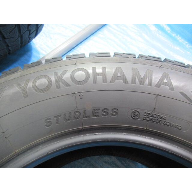 エア漏点検済！バリ溝7〜8分山！冬タイヤ YOKOHOAMA ice GUARD G075 265/65R17 112Q 2021年製！中古4本セット！Z01145の画像