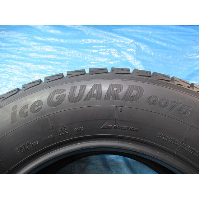 エア漏点検済！バリ溝7〜8分山！冬タイヤ YOKOHOAMA ice GUARD G075 265/65R17 112Q 2021年製！中古4本セット！Z01145の画像
