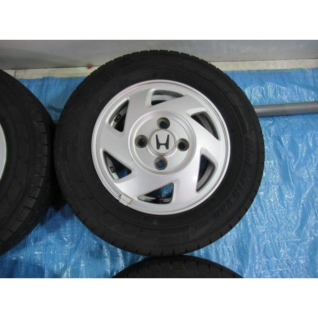 バランス済！ホンダ純正 12-3.5J 4H/100 ET40 + YOKOHAMA 145/80R12 86 