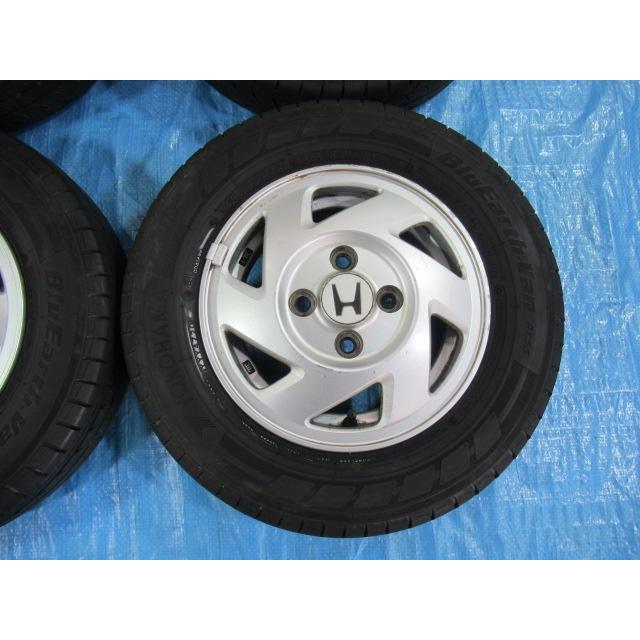 バランス済！ホンダ純正 12-3.5J 4H/100 ET40 + YOKOHAMA 145/80R12 86 