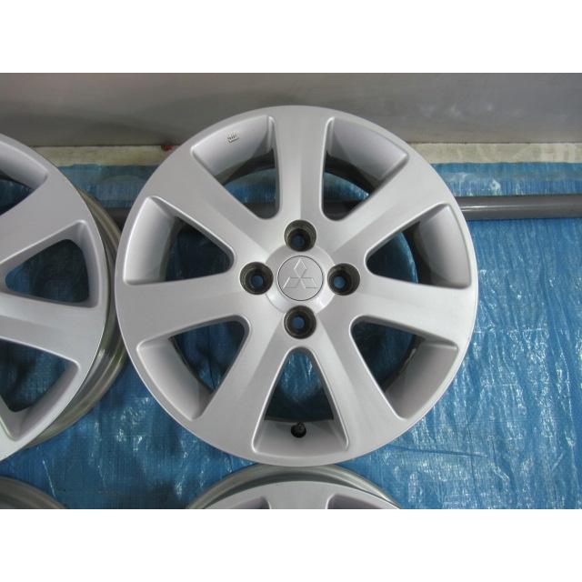 ゴムバルブ新品交換済！歪みチェック済！ミツビシ純正 15- (F) 4J (R) 5J ET35 4H/100 中古4本   アイ アイミーブ Z01255_3