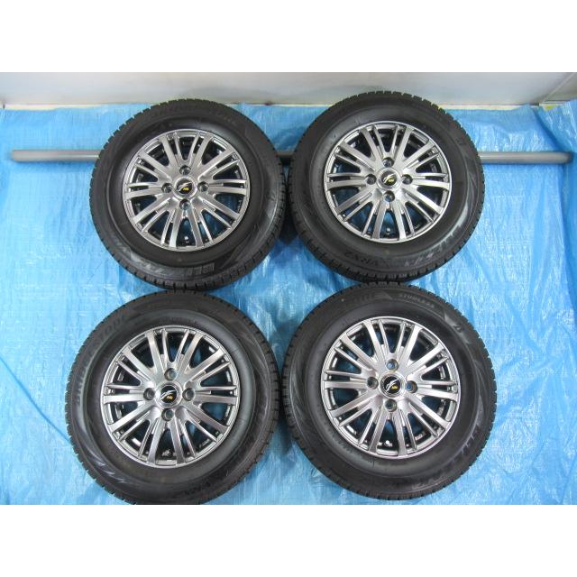 バランス済！美品 Fang 13-4B 4H/100 ET45 +冬タイヤ BRIDGESTONE VRX2 