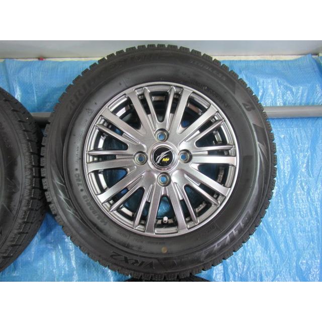 バランス済！美品 Fang 13-4B 4H/100 ET45 +冬タイヤ BRIDGESTONE VRX2