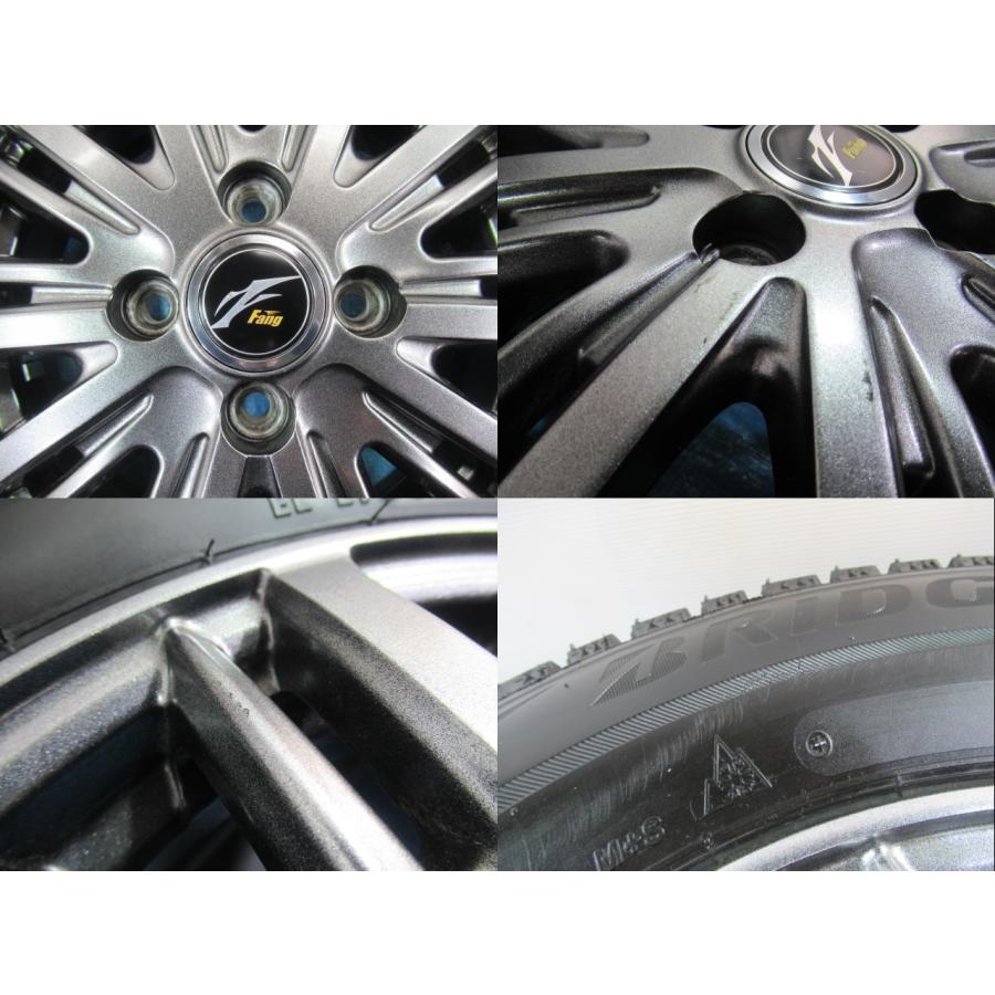 バランス済！美品 Fang 13-4B 4H/100 ET45 +冬タイヤ BRIDGESTONE VRX2
