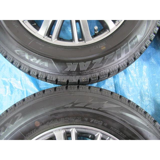バランス済！美品 Fang 13-4B 4H/100 ET45 +冬タイヤ BRIDGESTONE VRX2