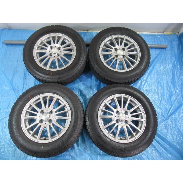 バランス済！weds 14-5.5J 4H/100 ET42 + 冬タイヤ GOODYEAR 175/70R14 