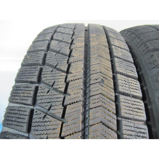 185/65R15 88Q スタッドレスタイヤ BRIDGESTONE BLIZZAK VRX バリ溝8分山 2020年製 中古4本セット エア漏点検済 Z01626の画像