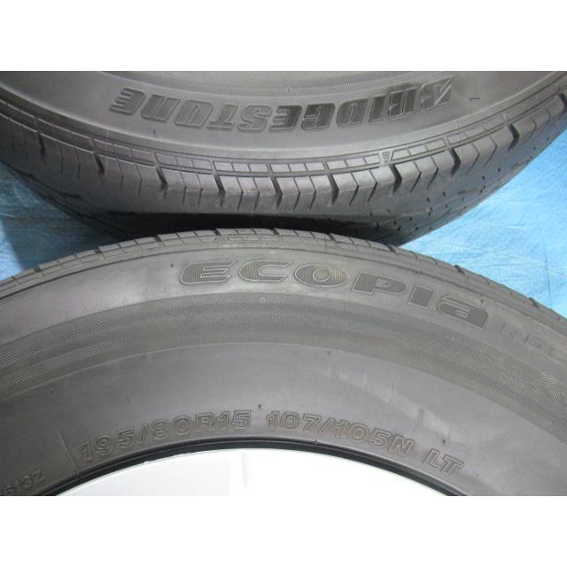 195/80R15 107/105L LT BRIDGESTONE トヨタ純正 鉄 15インチ 6J