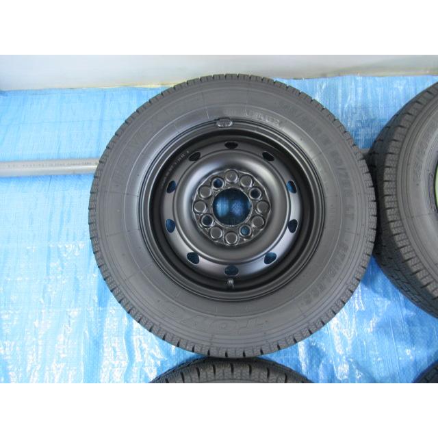 145/80R12 6PR スタッドレスタイヤ バランス済 TOPY 鉄ホイール 12