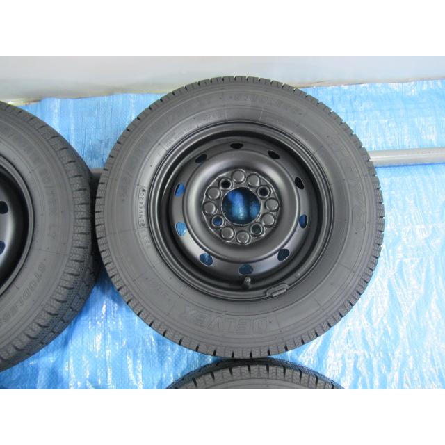 145/80R12 6PR スタッドレスタイヤ バランス済 TOPY 鉄ホイール 12