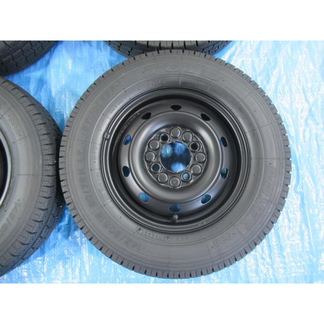 145/80R12 6PR スタッドレスタイヤ バランス済 TOPY 鉄ホイール 12