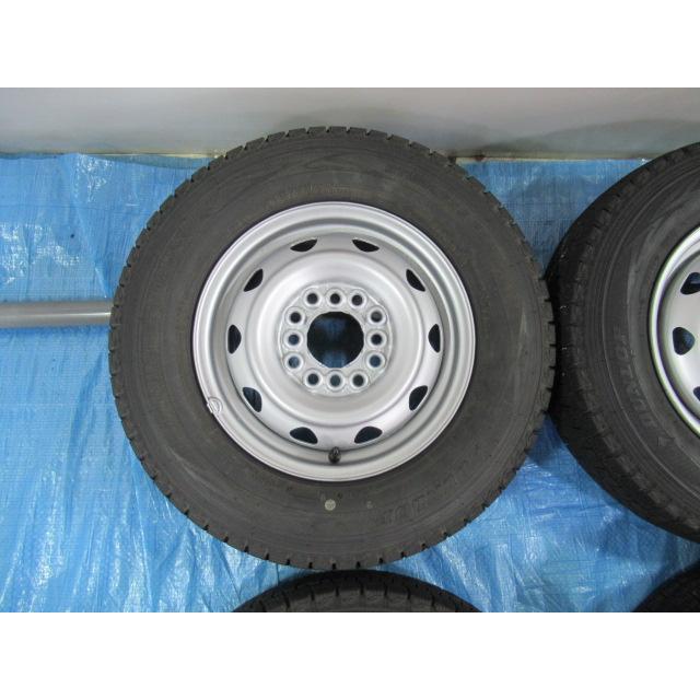 145R12 6PR LT スタッドレス バランス済 鉄ホイール 12インチ 4B 4H