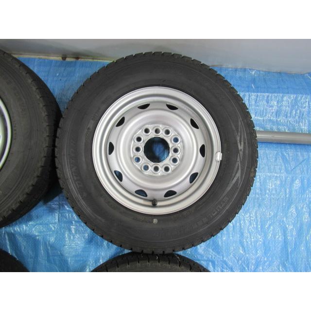 145R12 6PR LT 2020年製 国産 バリ山 スタッドレス 鉄ホイール 145R12 6PR LT スタッドレス バランス済 鉄ホイール 12インチ 4B 4H