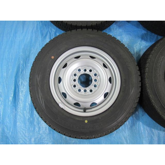 145R12 6PR LT スタッドレス バランス済 鉄ホイール 12インチ 4B 4H