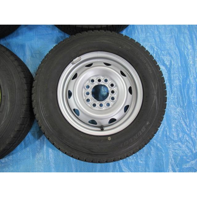 145R12 6PR LT スタッドレス バランス済 鉄ホイール 12インチ 4B 4H