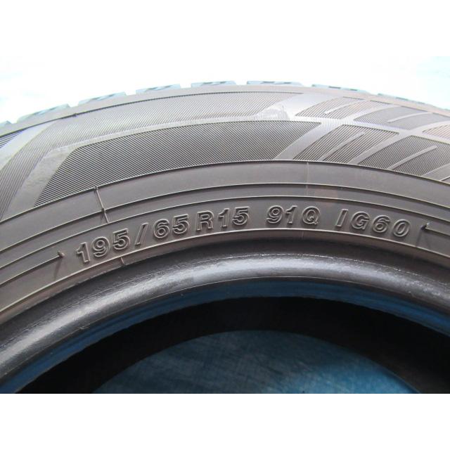 195/65R15 91Q スタッドレスタイヤ YOKOHAMA iceGUARD iG60 バリ溝8〜9