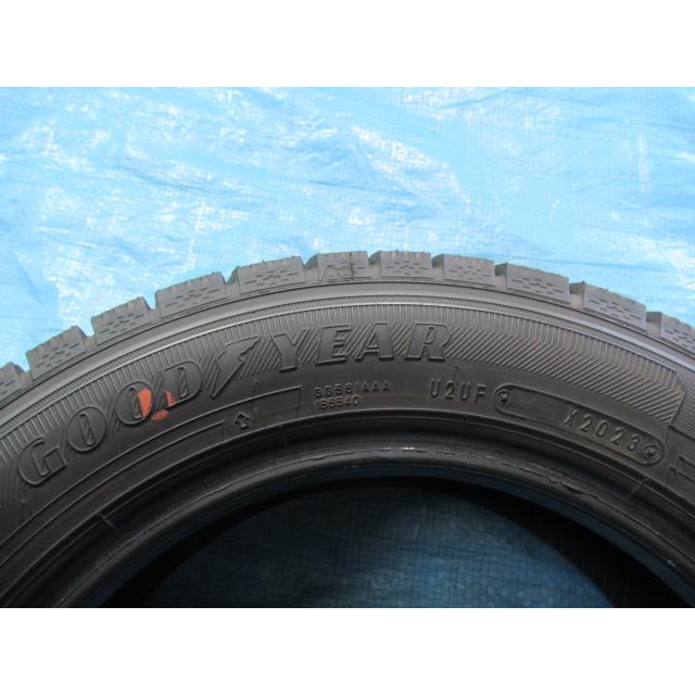 155/65R13 73Q スタッドレスタイヤ GOODYEAR ICENAVI 7 極上 バリ溝9〜9.5分 2023年製 中古4本セット Z01959の画像