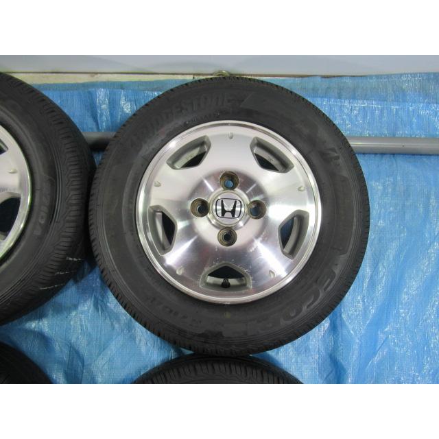 145/80r12ホンダ純正ホイール(8-110) 145/80R12 80/78N LT 6PR バランス済 BRIDGESTONE ホンダ純正 12インチ