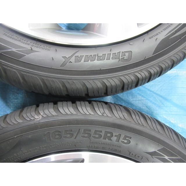 165/55R15 バランス済 オールシーズンタイヤ 日産 三菱 15インチ 4.5J 
