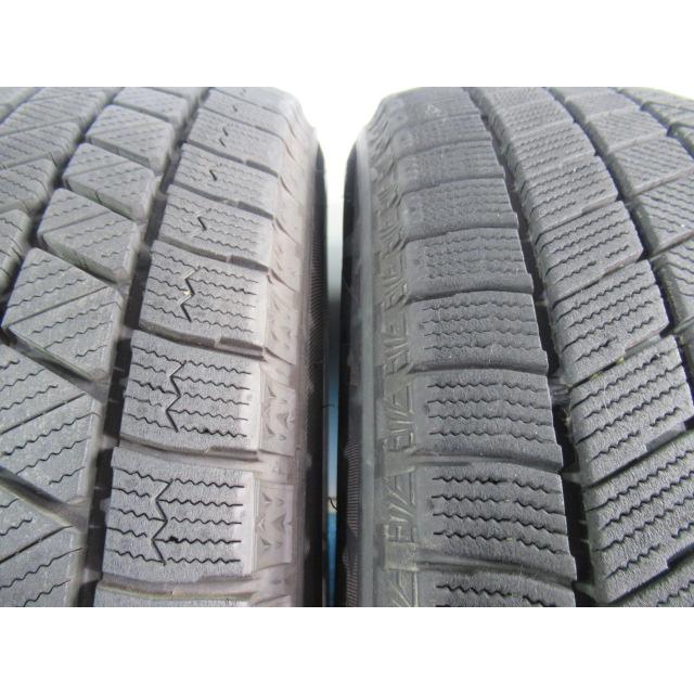 195/60R16 89Q スタッドレスタイヤ BRIDGESTONE BLIZZAK VRX3 バリ溝9分山 2021年製 中古2本セット エア漏れ点検済み Z01974の画像