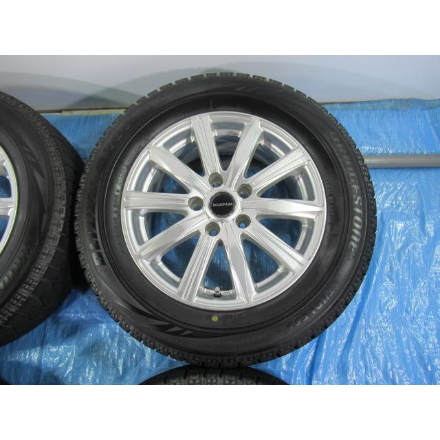 215/60R16 スタッドレスタイヤ バランス済 BALMINUM 16インチ 6.5J 5H