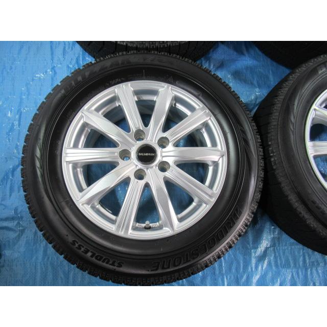 215/60R16 スタッドレスタイヤ バランス済 BALMINUM 16インチ 6.5J 5H 