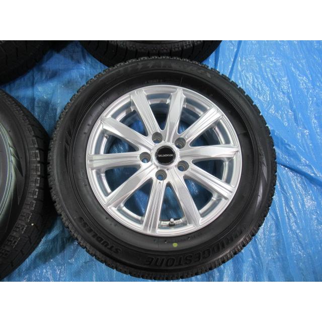 215/60R16 スタッドレスタイヤ バランス済 BALMINUM 16インチ 6.5J 5H