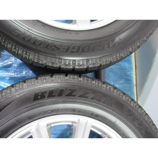 215/60R16 スタッドレスタイヤ バランス済 BALMINUM 16インチ 6.5J 5H 