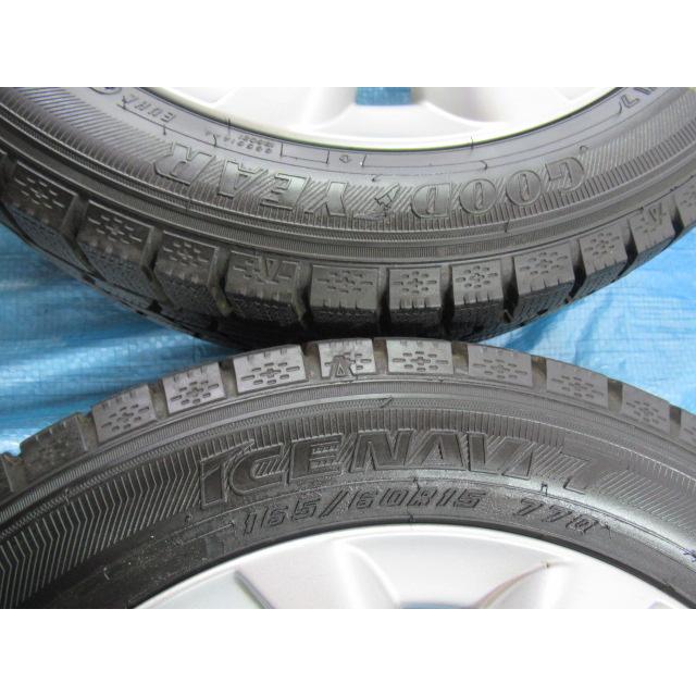165/60R15 スタッドレスタイヤ バランス済 GOODYEAR スズキ純正 15