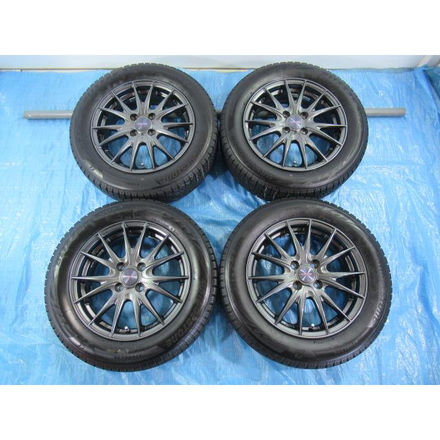 185/60R15 スタッドレスタイヤ バランス済 VRX2 weds 15インチ 5.5J 4H 