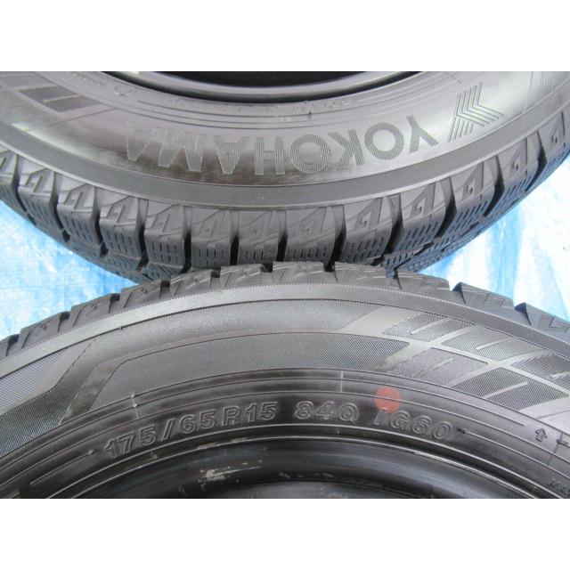 175/65R15 スタッドレスタイヤ YOKOHAMA バランス済 トヨタ 鉄 15 