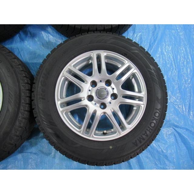 195/65R15 スタッドレスタイヤ バランス済 MILLOUS 15インチ 6J 5H 