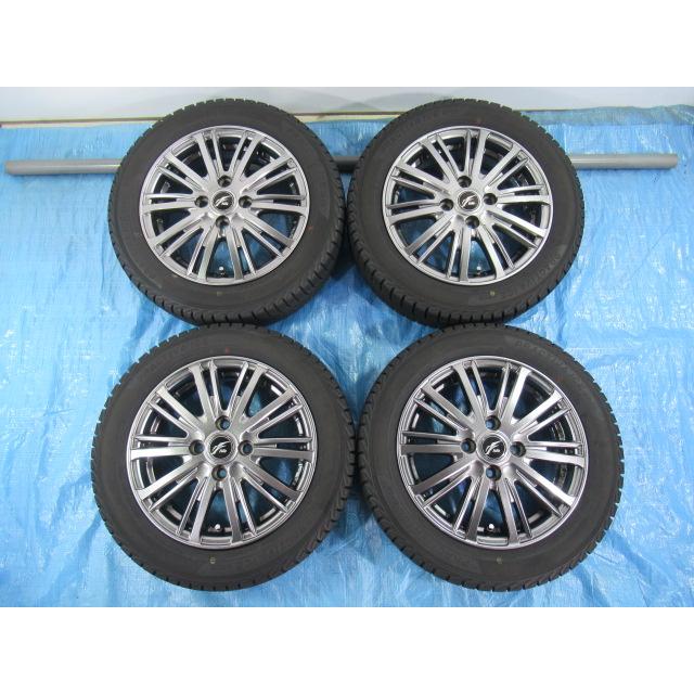 155/65R14 スタッドレスタイヤ バランス済 Fang 14インチ 4.5J 4H 100 