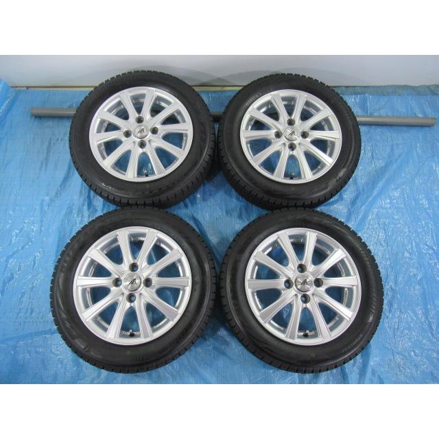 155/65R14 スタッドレス バランス済 AZSPORTS 14インチ 4.5J 4H 100 