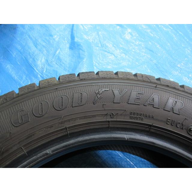 165/65R14 79Q スタッドレスタイヤ GOODYEAR ICENAVI 7 エア漏れ点検済み バリ溝9分山 2021年製 中古4本セット Z02095の画像