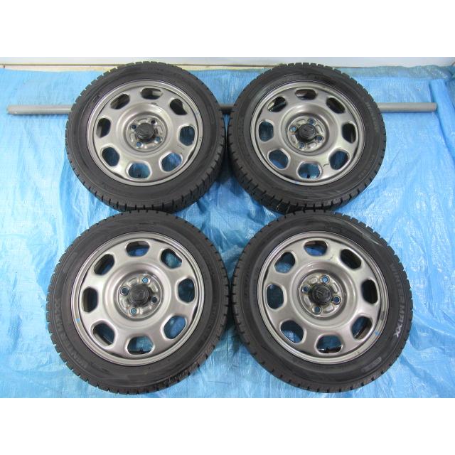165/60R15 スタッドレスタイヤ バランス済 マツダ スズキ純正鉄 15