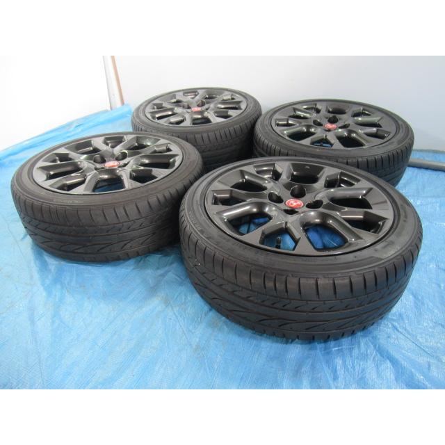 205/45R17 夏タイヤ バランス済 BRIDGESTONE POTENZA RE050A アバルト 124 スパイダー 純正 17インチ 7J ET45 4H/100 中古4本 Z02107の画像