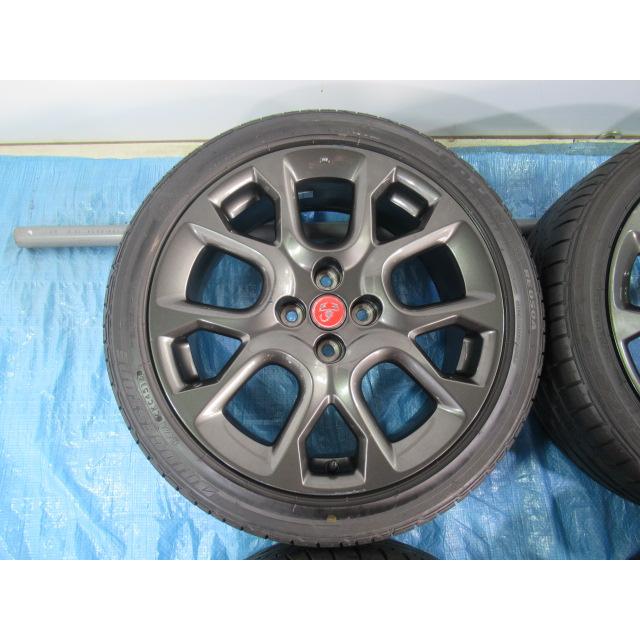 205/45R17 夏タイヤ バランス済 BRIDGESTONE POTENZA RE050A アバルト 124 スパイダー 純正 17インチ 7J ET45 4H/100 中古4本 Z02107の画像