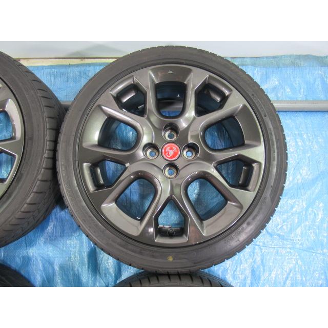 205/45R17 夏タイヤ バランス済 BRIDGESTONE POTENZA RE050A アバルト 124 スパイダー 純正 17インチ 7J ET45 4H/100 中古4本 Z02107の画像