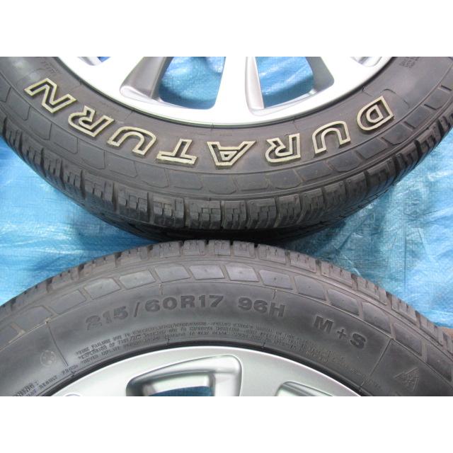 215/60R17 ホワイトレター バランス済 BRIDGESTONE 17インチ 7J 5H