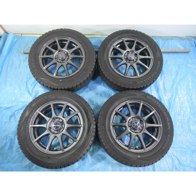 185/65R15 スタッドレスタイヤ DUNLOP 美品 weds 15インチ 5.5J 4H 100