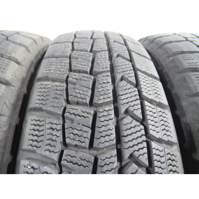 155/65R14 75Q スタッドレスタイヤ DUNLOP WINTERMAXX WM02 エア漏点検済 バリ溝9分 2024年製 中古4本セット Z02138_4