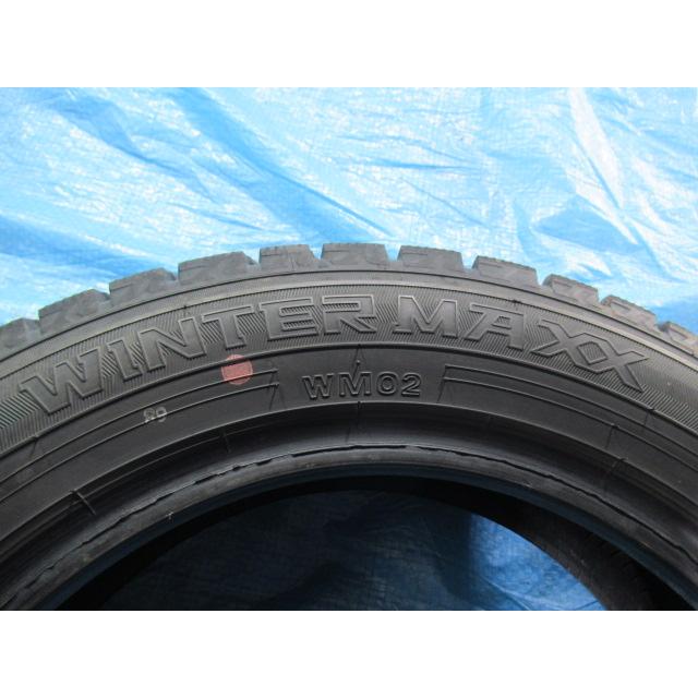 155/65R14 75Q スタッドレスタイヤ DUNLOP WINTERMAXX WM02 エア漏点検済 バリ溝9分 2024年製 中古4本セット Z02138_8