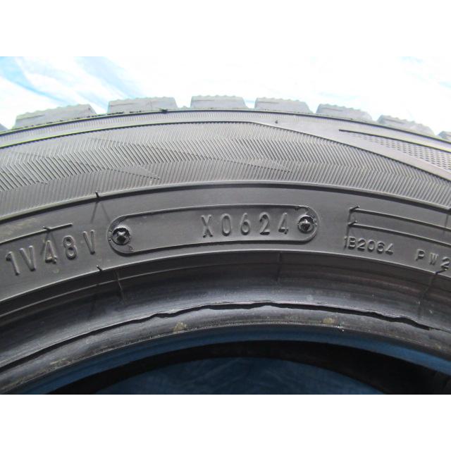 155/65R14 75Q スタッドレスタイヤ DUNLOP WINTERMAXX WM02 エア漏点検済 バリ溝9分 2024年製 中古4本セット Z02138_9